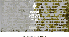 Desktop Screenshot of dutchdesignawards.nl